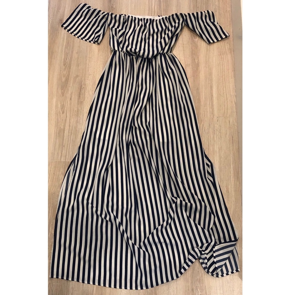 Breezy Striped Maxi Dress